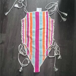 NWT My beachy side One Piece hand crochet swim